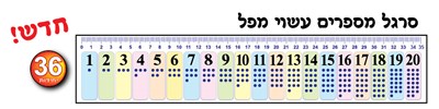 סרגל מספרים ממפל 36 יח'