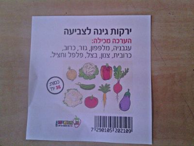 ירקות גינה לצביעה 36 יח'