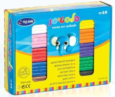 סט פלסטלינה 10 גוונים