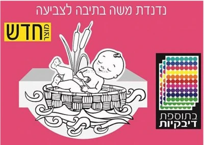 נדנדת משה בתיבה לצביעה בתיספת דבקיות-36 יח'