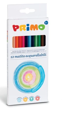עפרונות אקוורל 12 יח' חברת פרימו
