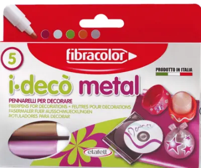 חב' טושים מטלי 5 גוונים