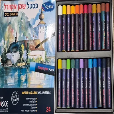 צבעי פנדה פסטל שמן 24 יח'