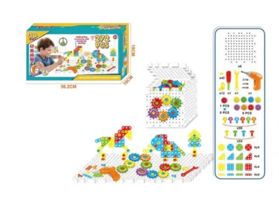 משחק מברגה+6 לוחות 272 חלקים