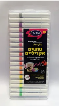 טושים אקריילים 36 גוונים